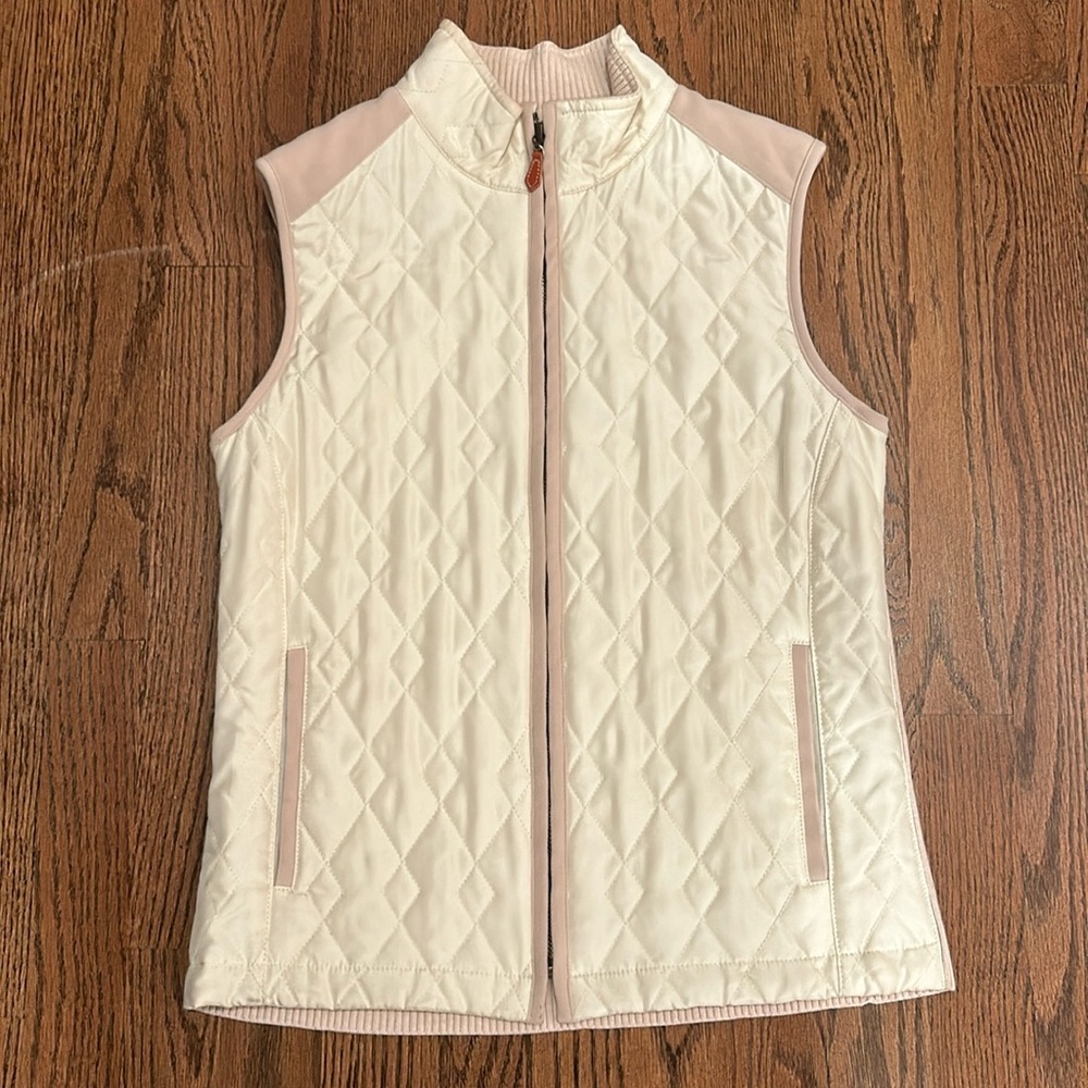 J McLaughlin quilted vest, size XS